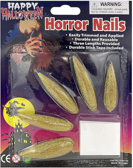 Karneval Nägel für Halloween Rote 10Stück