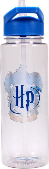 Harry Potter Kids Water Bottle Harry Potter Plastic with Straw Blue 700ml