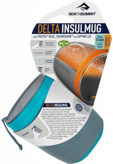 Sea to Summit Delta Glass for Camping 473ml STS40-00100 Pacific Blue