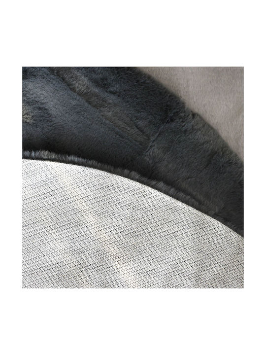 Ravelia Anti-slip Rug Rectangular Furry Gray