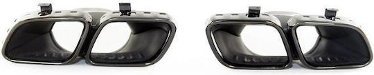 Exhaust Mufflers Mercedes-benz Gle Coupe C167 Suv W167 2019+ Piano Black 2 Double