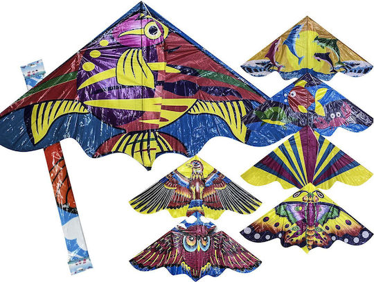 Carnavalista Triangular Kite Plastic with Twine 60x120cm (Μiscellaneous Designs) 1pcs