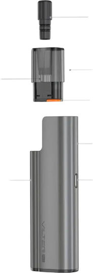 Aspire Vilter Max Pod Kit 2ml with Integrated Battery 1800mAh Titan Grey