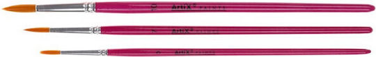 Artix Round Paint Brush Set No3 3pcs
