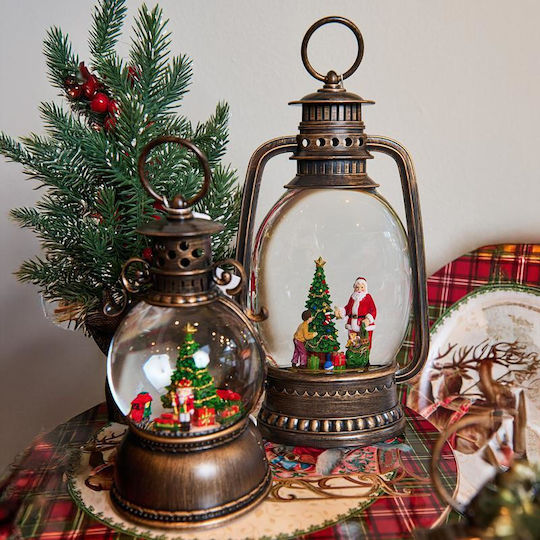 Fylliana The translated Liquid template in German language: Weihnachtskerzen & Kerzenständer Laterne Gold 28x16cm.