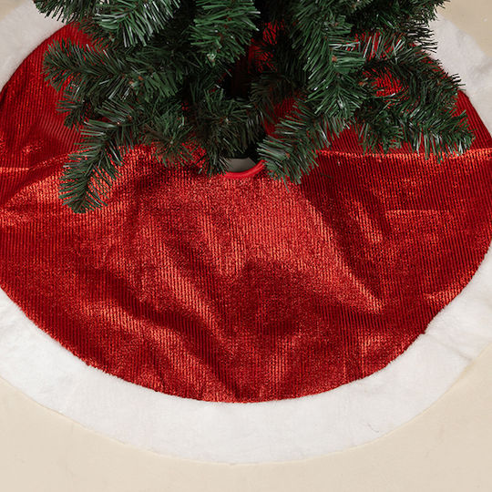 Christmas Tree Skirt Metal Red M29xP28xH48xD90cm.
