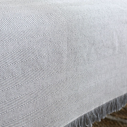 Ravelia Espiga Ριχτάρι Διθέσιου Καναπέ Πλεκτό 180x240εκ. L.grey