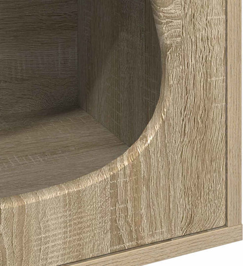 vidaXL Katzenbett Haus Sonomá 42,5 x 40 x 53,5 cm aus bearbeitetem Holz