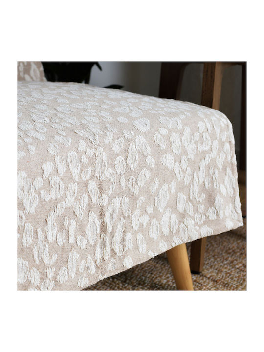 Ravelia Felino Ριχτάρι Διθέσιου Καναπέ Chenille 180x240εκ. Beige