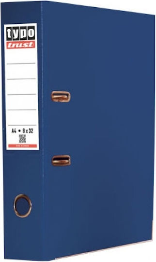 Класьор 8/32 за Хартия A4 с 2 Rings Пръстени Син 1бр
