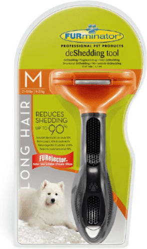 FURminator Tool Pieptene Mediu pentru câini cu părul lung cu Razor pentru Îngrijirea Blănii