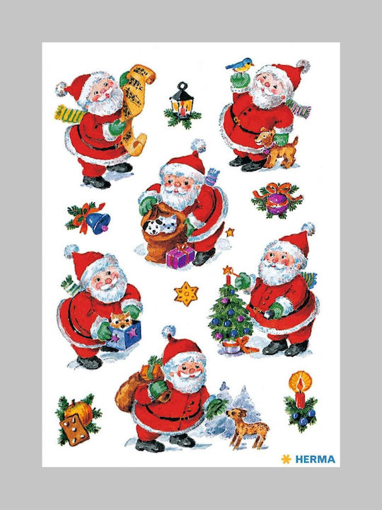 Herma Χριστουγεννιάτικα Aufkleber mit Design Άγιου Βασίλη Weihnachtsmann
