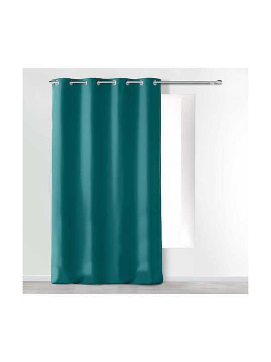 Curtain with Grommet Absolu Blue 1612585 140x260cm