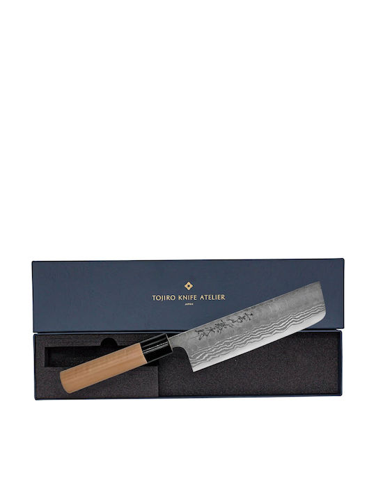 Tojiro Μαχαίρι Nakiri από Δαμασκηνό Ατσάλι 16.5cm