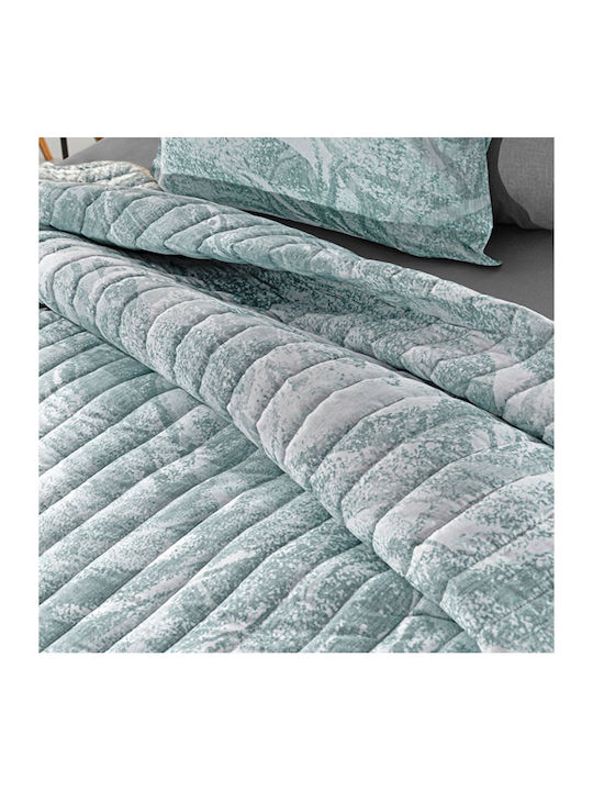 Guy Laroche Duvet Cover Set Cotton Queen with 2 Pillowcases 225x245 Drama Mint