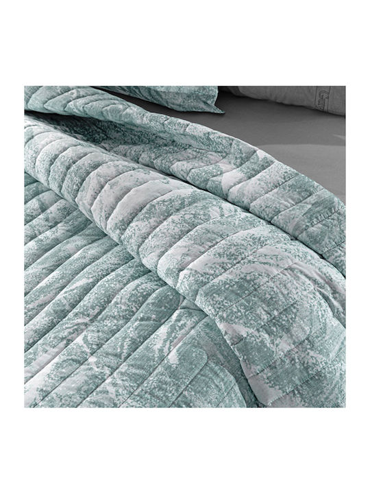 Guy Laroche Duvet Cover Set Cotton Queen with 2 Pillowcases 225x245 Drama Mint