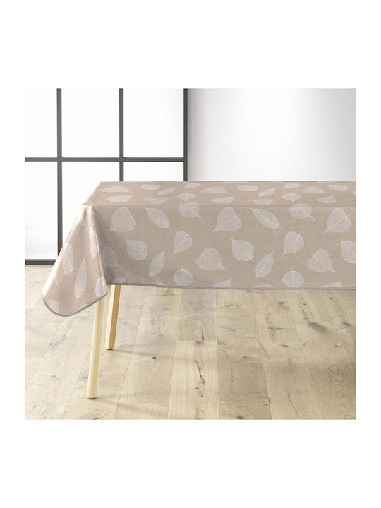 Tablecloth L-c Feuillys White 140x240cm