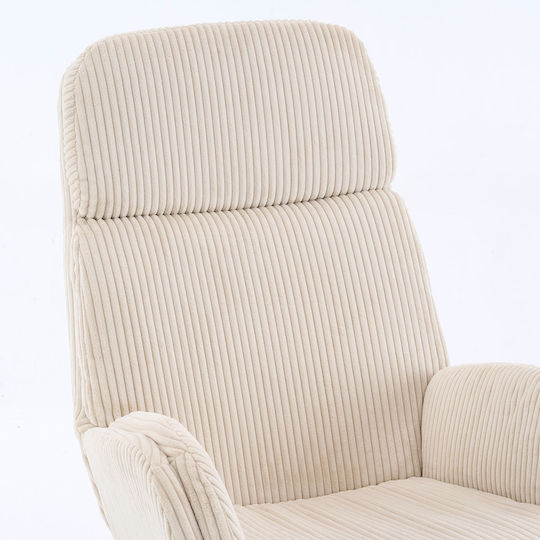 Bliss Rocking Armchair Cream 94x67.5x106cm
