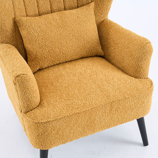 Embrace Μπερζέρα Yellow 79x76.5x95.5cm