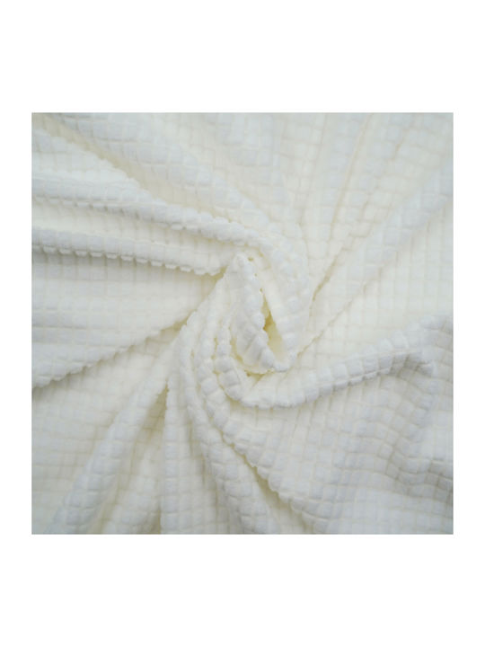 Sacha Blanc Elastic Cover for Three Seater Sofa Blanc 245x86cm 1pcs 1612929