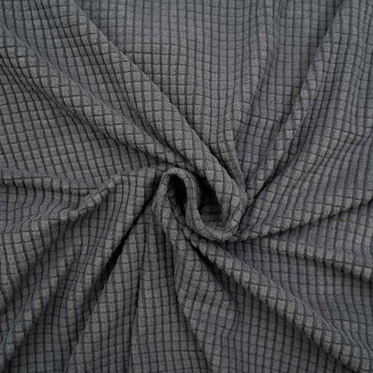 Sacha Elastische Abdeckung Dreisitziges Sofa Anthrazit 245x86cm