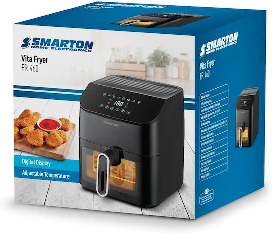 Smarton Heißluftfritteuse 4,5 l Schwarz FR 460