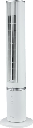 Midea Ανεμιστήρας Πύργος 45W με Τηλεχειριστήριο Λευκός