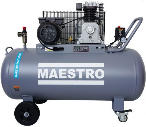 Maestro MAC-200PC Single-Phase Air Compressors with Power 3hp and Airtank 200lt 100007