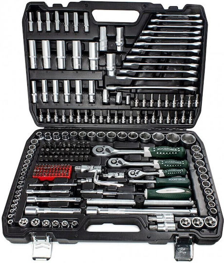 Rockforce RockForce Ратчетни и гнездови гарнитури 1\2" & 1\4" & 3\8" 216бр