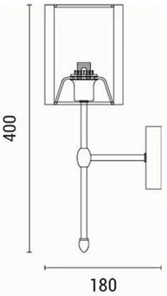 Eurolamp Veli Lumină De perete Alb 18x13x40cm Eurolamp Veli Lumină De perete Alb 18x13x40cm