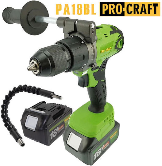 ProCraft PA18BL Κατσαβίδι Μπαταρίας 18V 2x4Ah