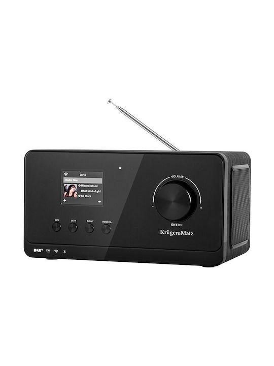 Kruger & Matz Ceas De Masă Digital Cu Ceas Deșteptător Și Radio Negru KM0816.1