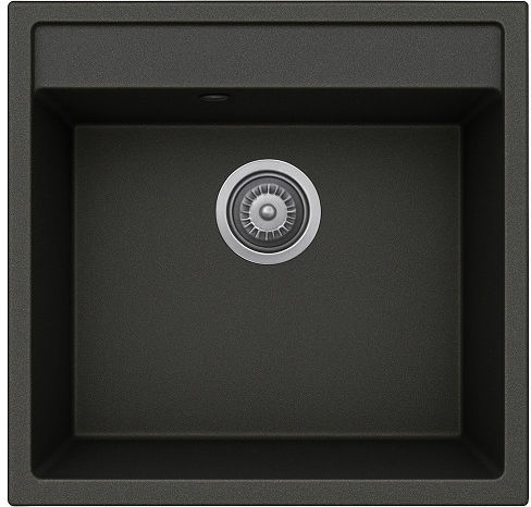 Unixton Icarus50 Drop-In Küchenspüle aus Flüssiger Granit M50xP50cm Braune