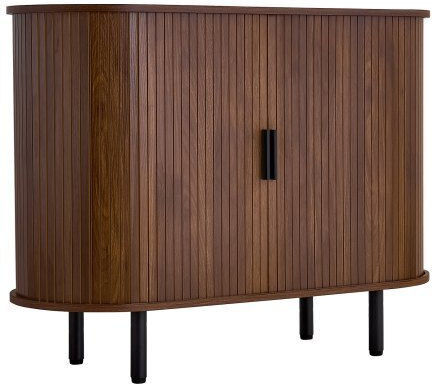 Sideboard made of Wood & Metal Walnut 100x40x75cm
