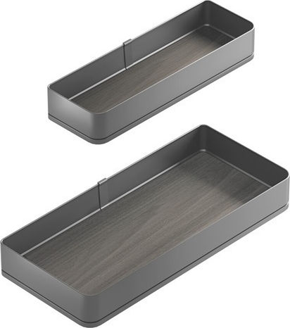 Tandem Food Container With Wooden Bottom Emuca Harmony 8384035 Brake Height 1780mm Box 45cm