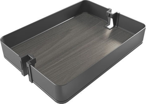 Pantry with Wooden Bottom Emuca Harmony Brake Box 40cm Anthracite Height 1780-2080mm