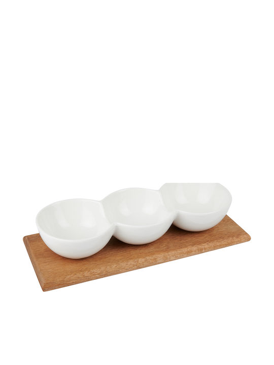 Alpina Appliances Ξύλινη Ορντεβιέρα 3 Θέσεων Μπεζ Ø25cm Π25xΜ10cm Alpina Appliances Ξύλινη Ορντεβιέρα 3 Θέσεων Μπεζ Ø25cm Π25xΜ10cm