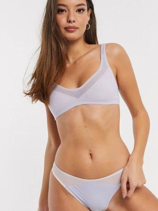 Women's Bra without Padding Light Blue
