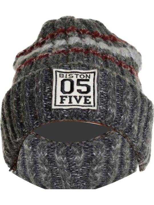 Beanie Beanie Knitted in Gray color