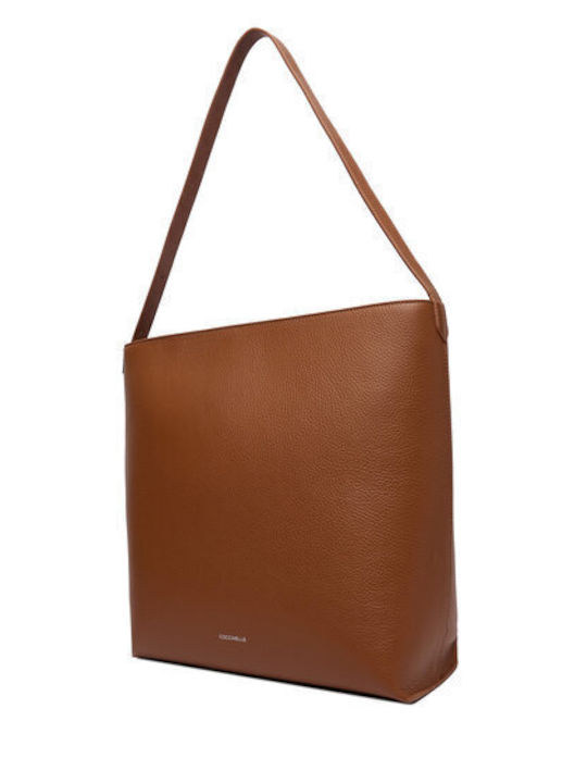 Leder Damentasche Schultertasche Braun