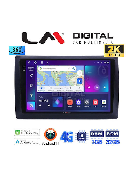 LM Digital Sistem Audio Auto pentru Fiat Stilo 2001-2008 (Bluetooth/USB/WiFi/GPS/Apple-Carplay/Android-Auto)