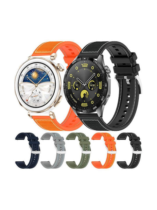 Λουράκι Σιλικόνης 20 Χιλ Huawei Watch Gt4 Gt3 Gt2 Γκρι
