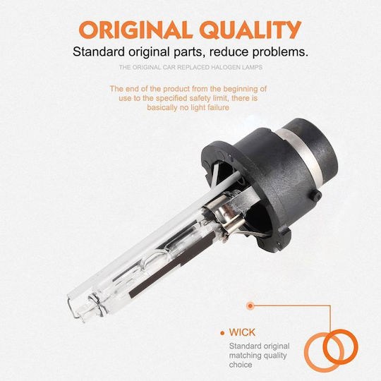 Λάμπες Αυτοκινήτου D2R Xenon 6000K Ψυχρό Λευκό 12V 35W 2τμχ