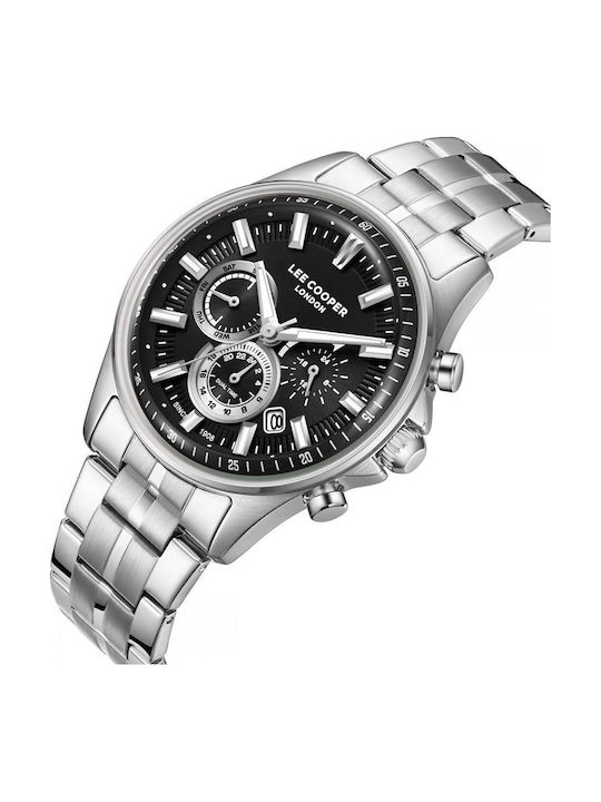 Lee Cooper Dual Time Ρολόι Μπαταρίας με Μεταλλικό Μπρασελέ Lee Cooper Dual Time Ρολόι Μπαταρίας με Μεταλλικό Μπρασελέ