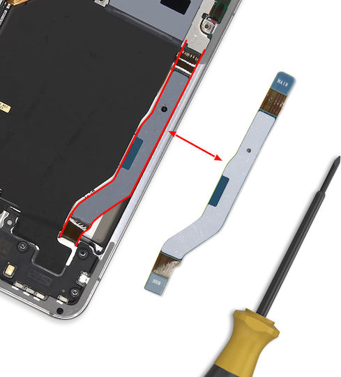 Clappio Cablu De Conexiune Frc Galaxy S22 Antenă De Rețea La Placa De Bază Albastru