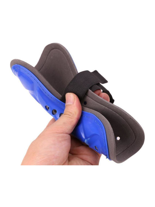 2 Pairs Soccer Shin Pads Professional Game Training Sports Knee Pads Htb02 Blue L