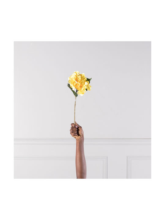 Supergreens Artificial Hydrangea Branch Yellow 47 cm