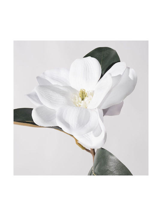 Supergreens Dekoratives Künstliches Zweigstelle Magnolie Weiß 70 cm 7-0290