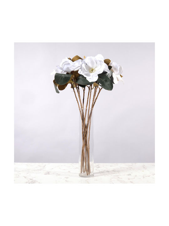 Supergreens Dekoratives Künstliches Zweigstelle Magnolie Weiß 70 cm 7-0290