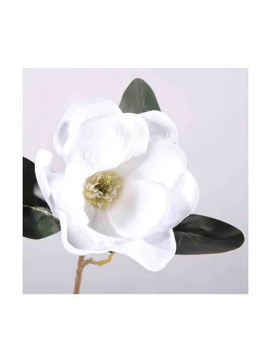 Supergreens Dekoratives Künstliches Zweigstelle Magnolie Weiß 70 cm 7-0290
